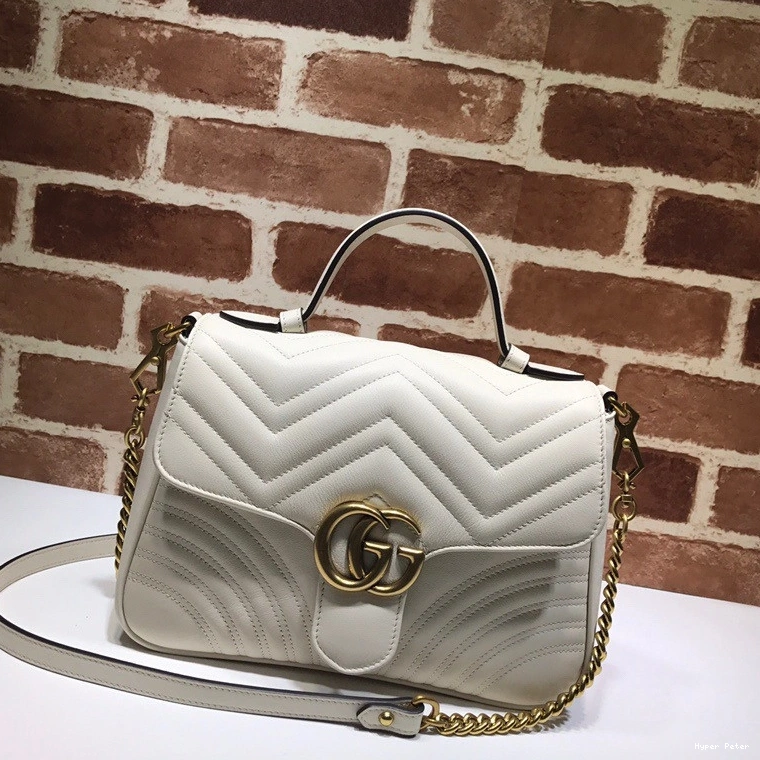 Hyper Peter GG GUCCI Bag Top Handle Small Marmont 0806